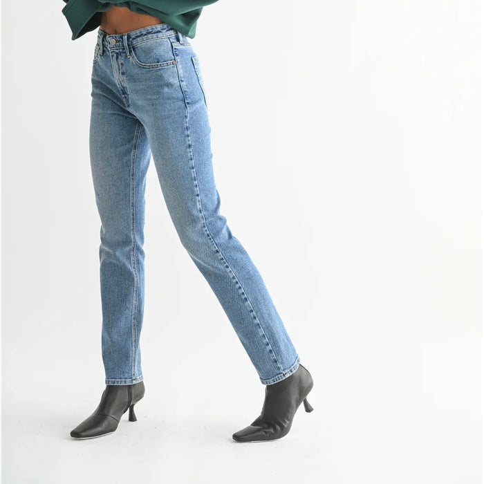 Just Black Denim- Pencil Jean Medium Wash