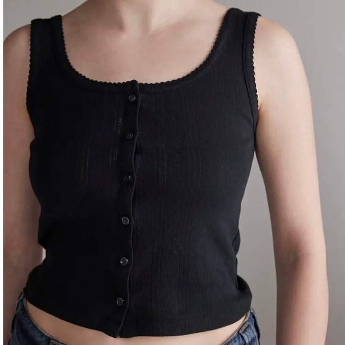 Amente- Button Knit Tank