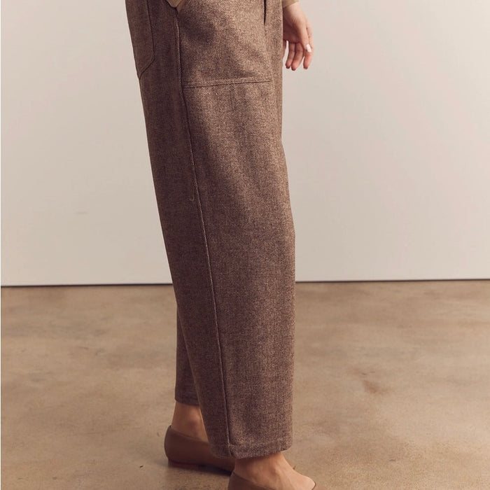 A Mente- Wool Blend Baby Herringbone Pants