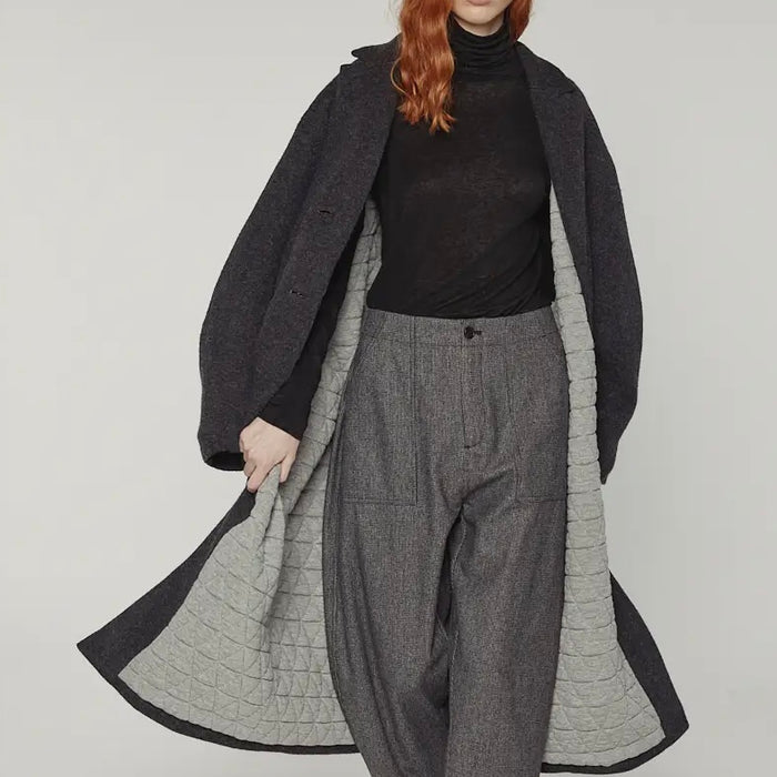 A Mente- Cocoon Sleeve Maxi Coat