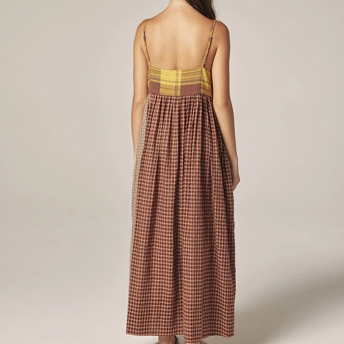 Amente- Contrast Midi Dress
