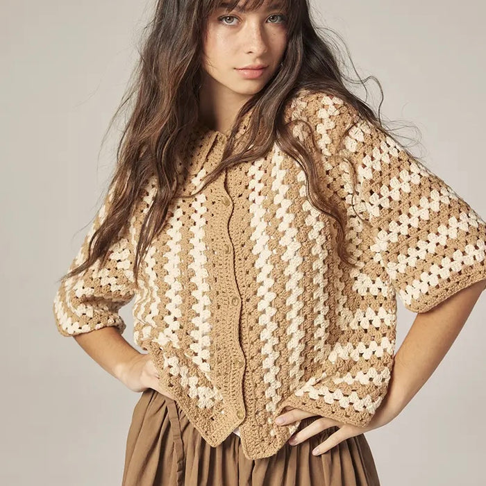 Amente- Hand Knit Crochet Shirts