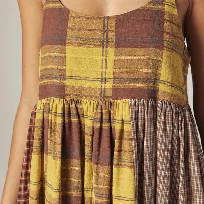 Amente- Contrast Midi Dress
