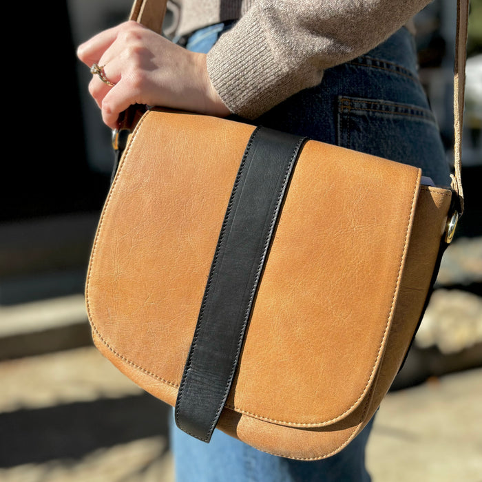 Two Tone Leather Purse