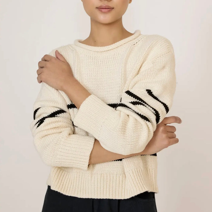 Laude The Label- Field Sweater - Classic Stripe