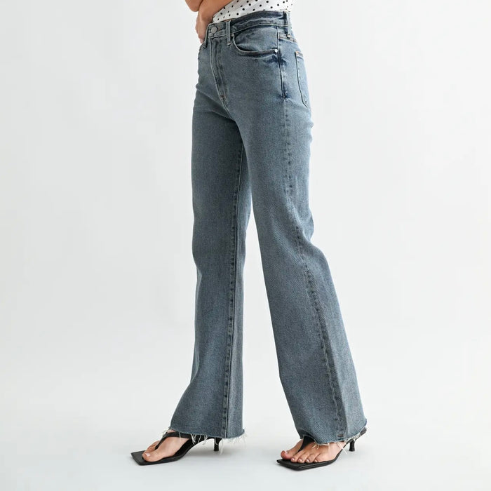 Just Black Denim- Jb Collection Scissor Cut Bootcut - Medium Denim