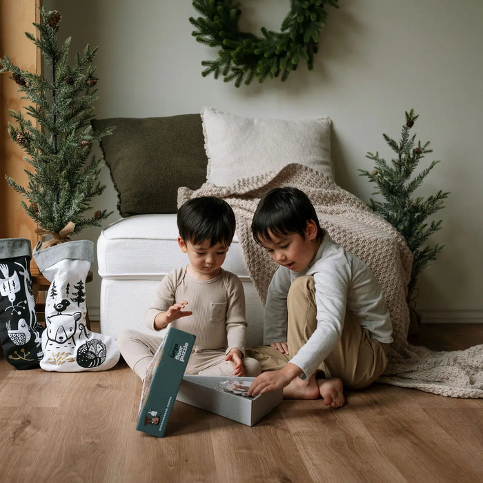 Wee Gallery- Gingerbread House Holiday/Christmas Floor Puzzle