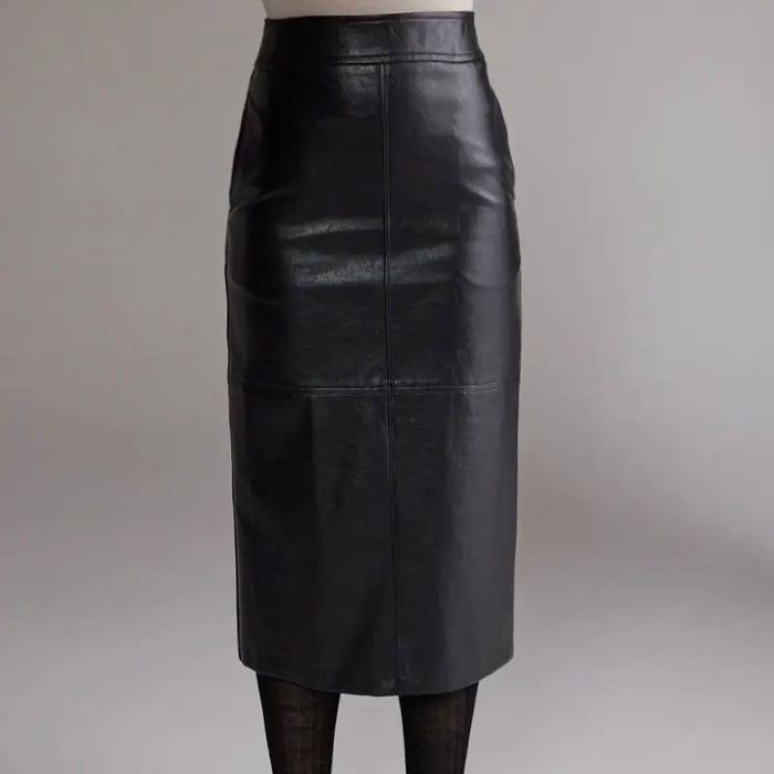 Amente- Vegan Leather Pencil Skirt
