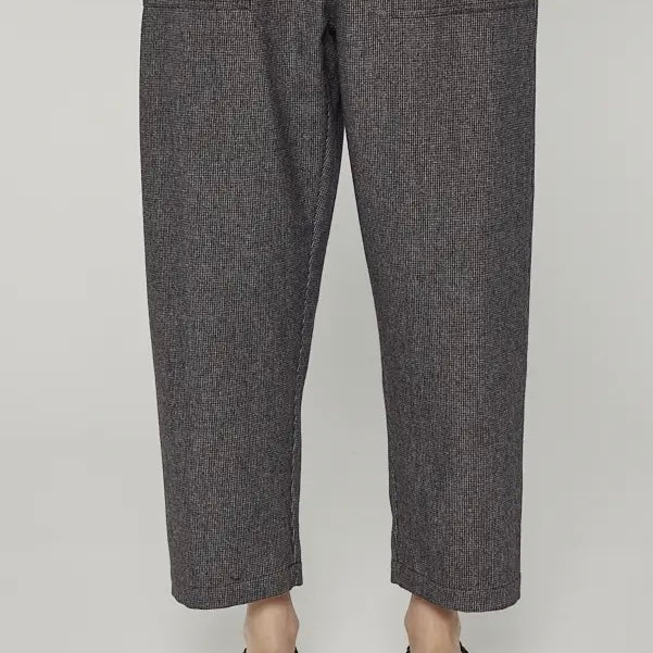 A Mente- Wool Blend Herringbone Pants