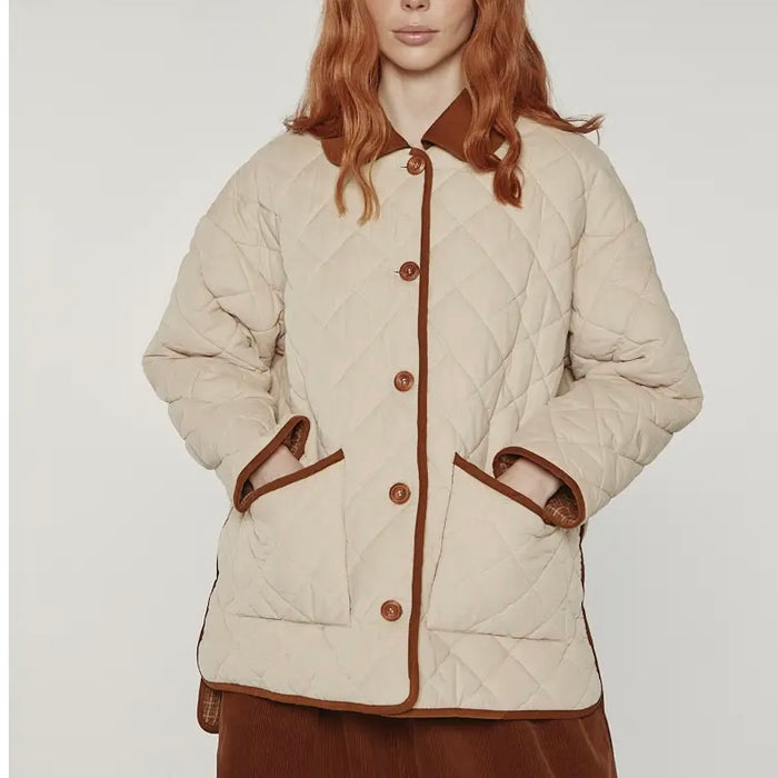 A Mente- Reversible Quilted Cotton Jacket