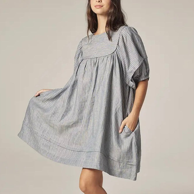 Amente- Yoke Stripe Dress