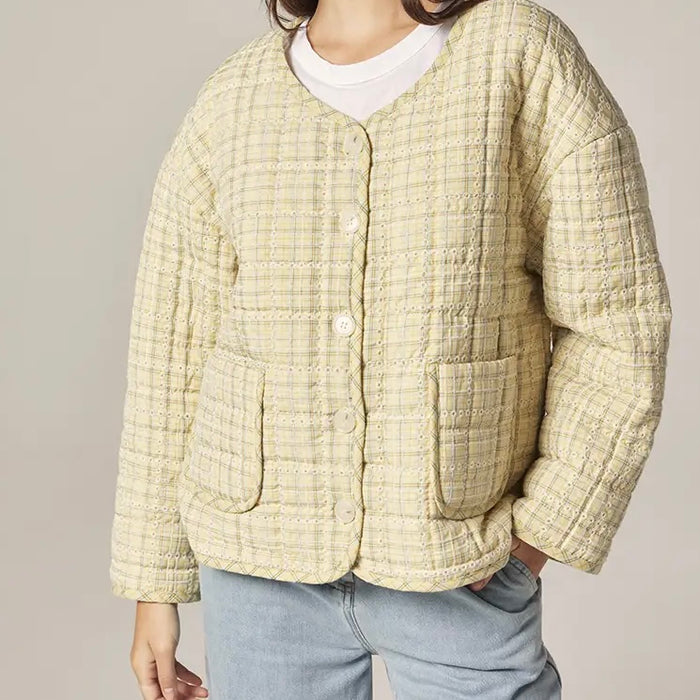 Amente- Eyelet Reversible Quilted Jacket