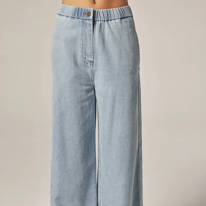 Amente- Wide Leg Elestic Pants