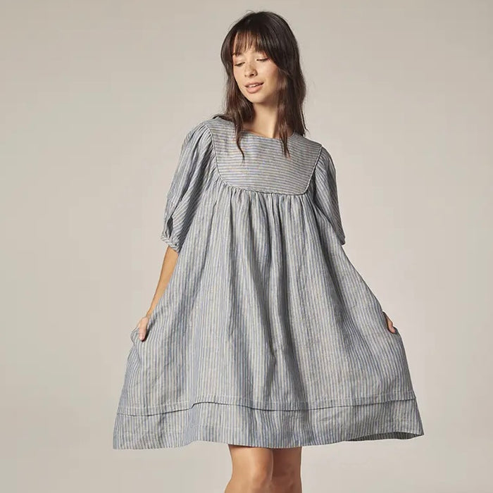 Amente- Yoke Stripe Dress