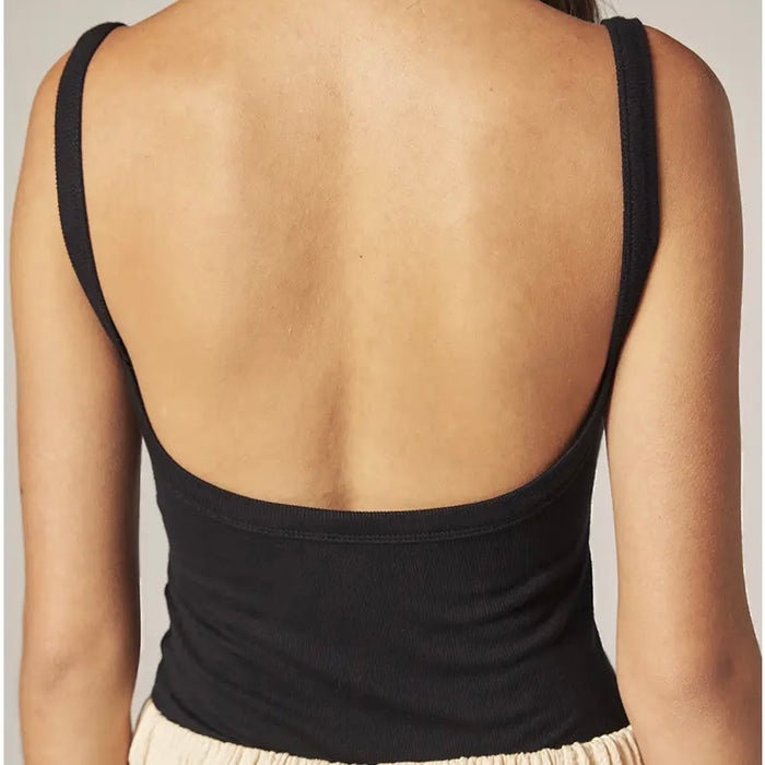 Amente- Low Back Cami Black
