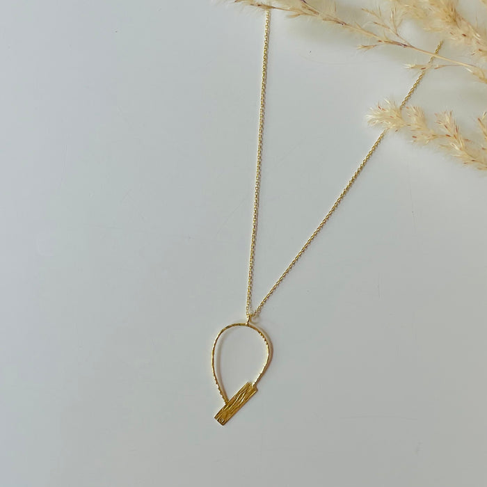 Gold Abstract Necklace