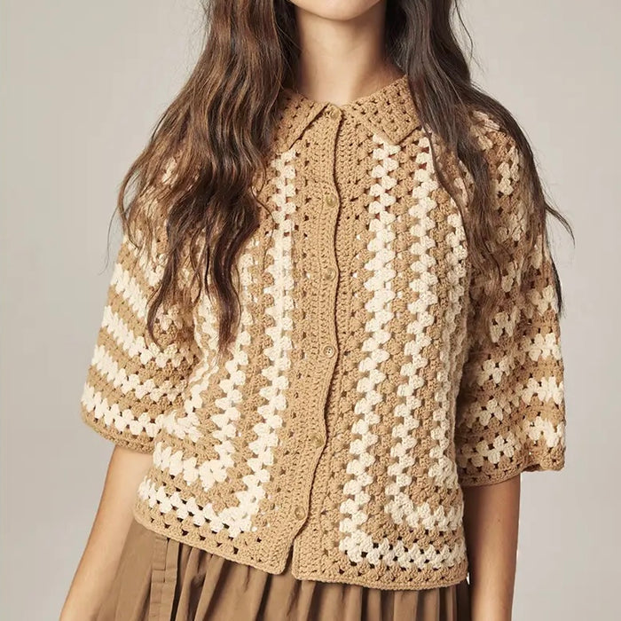 Amente- Hand Knit Crochet Shirts