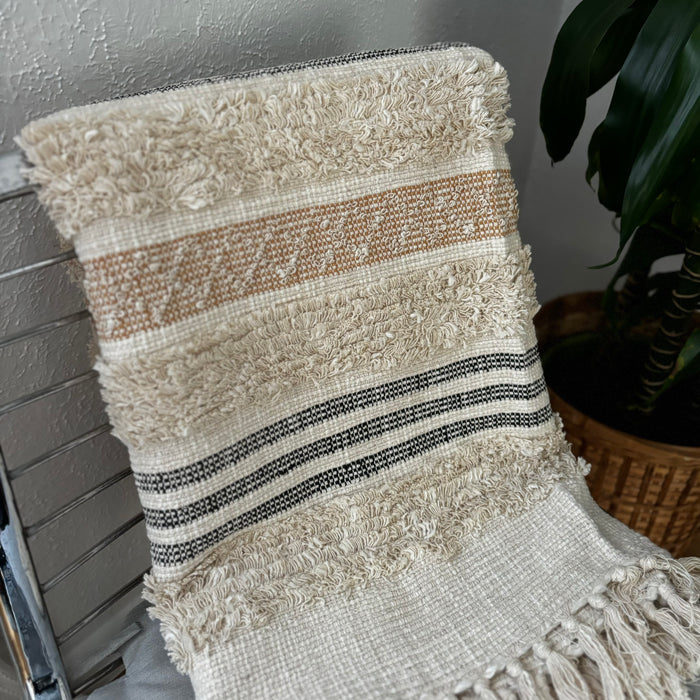 Cotton Boho Throw Blanket