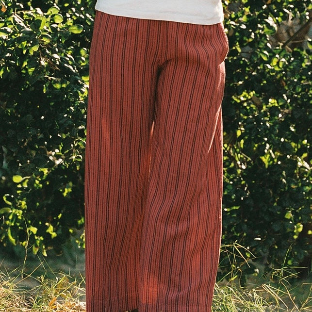 LA Relaxed- Stripe Washed Trouser
