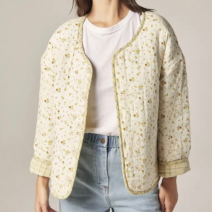 Amente- Eyelet Reversible Quilted Jacket