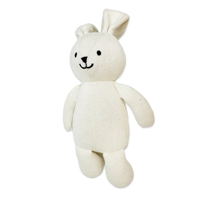 Viverano Organics- Jojo Lil Bunny - Organic Knit Stuffed Animal Baby Toy