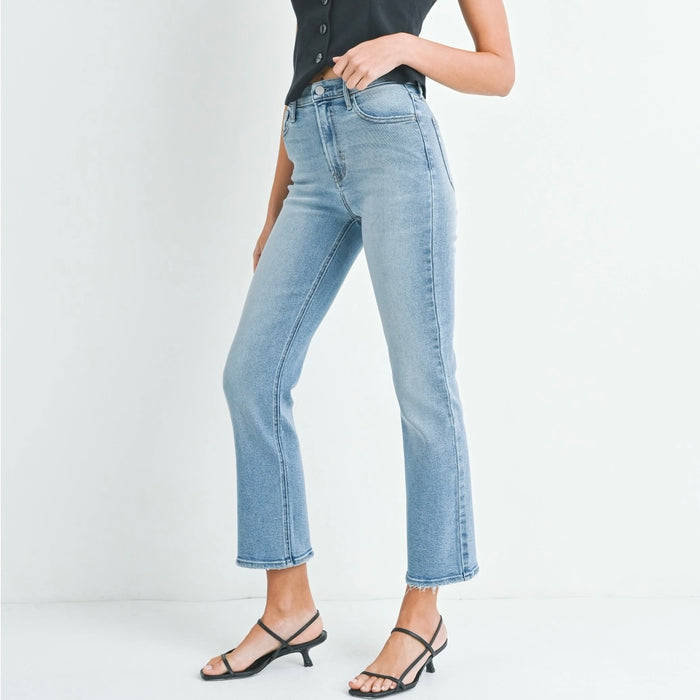 Just Black Denim- HR Soft Stretchy Straight Jean