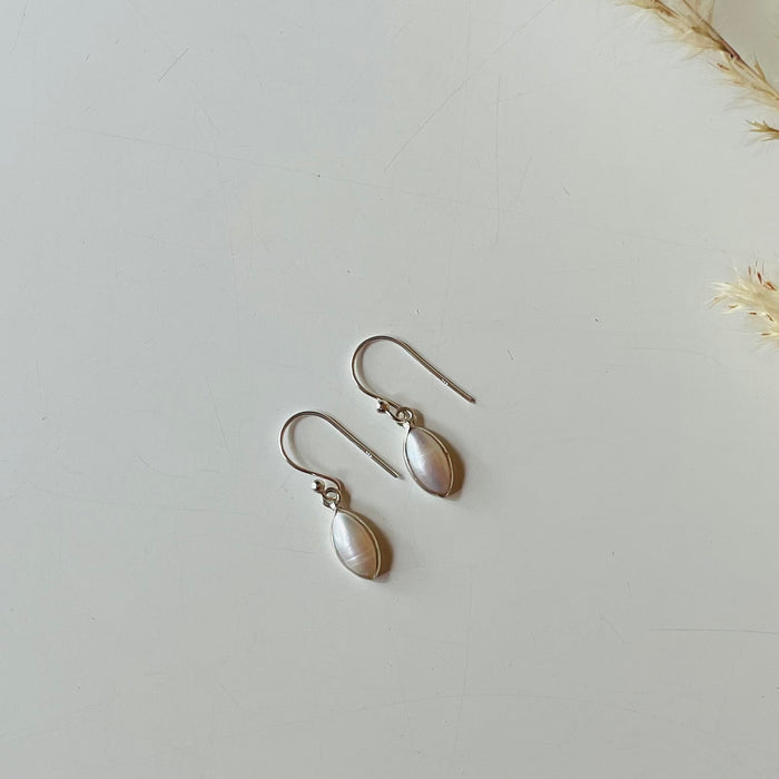 Sterling & Pearl Drop Earrings