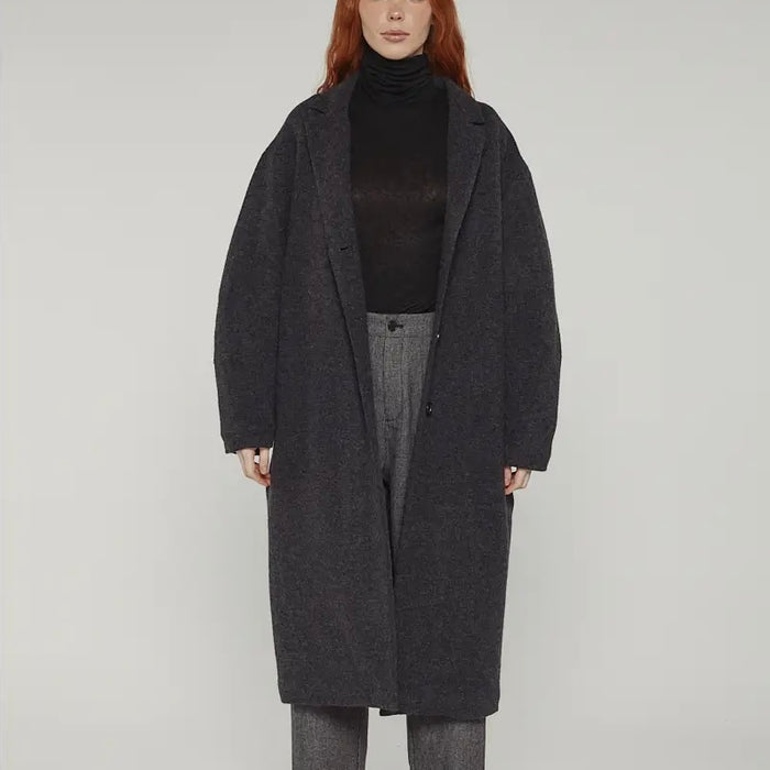 A Mente- Cocoon Sleeve Maxi Coat