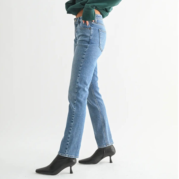 Just Black Denim- Pencil Jean Medium Wash