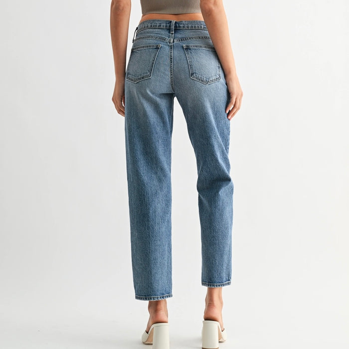 Just Black Denim- Easy Straight with Slight Taper - Medium Wash