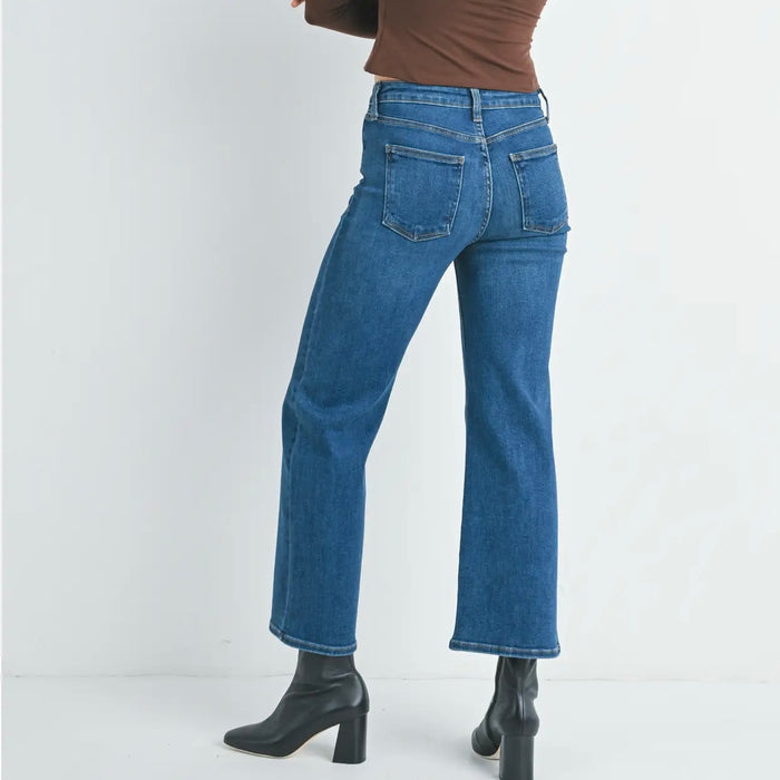 Just Black Denim- the Classic Wide Leg Dark Wash