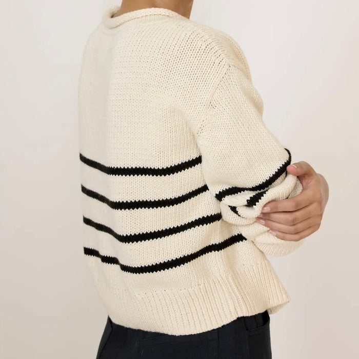 Laude The Label- Field Sweater - Classic Stripe