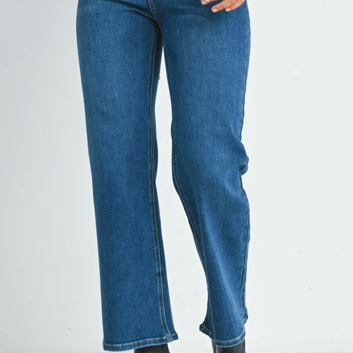 Just Black Denim- the Classic Wide Leg Dark Wash