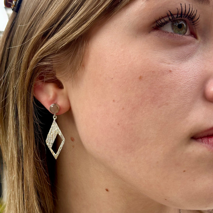 Sterling + Labradorite Drop Earrings