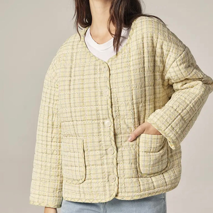 Amente- Eyelet Reversible Quilted Jacket