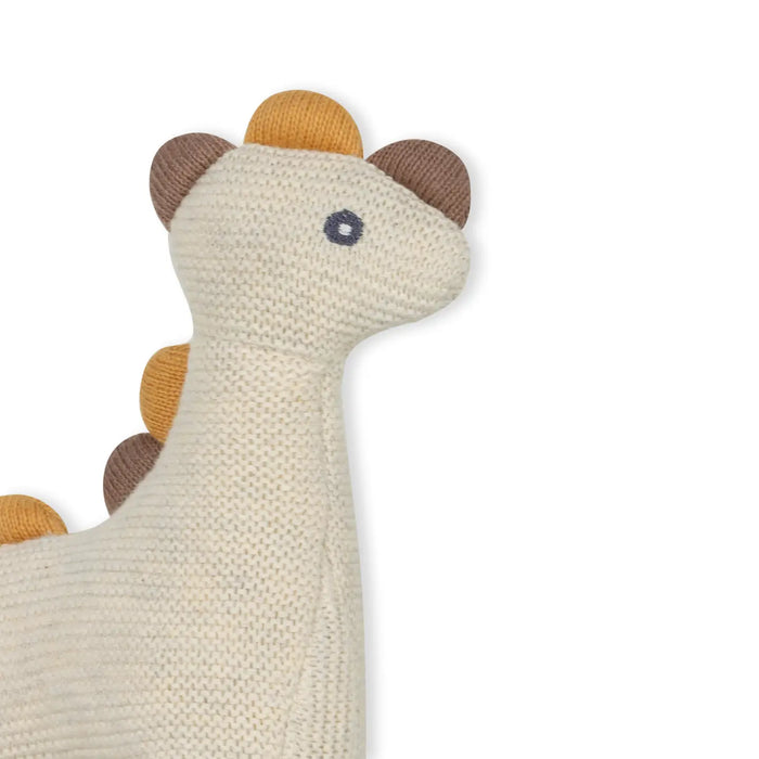 Viverano Organics- Dino Knit Stuffed Animal Soft Baby Toy (Organic Cotton)