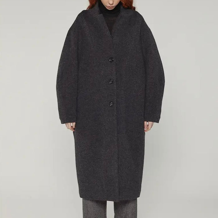 A Mente- Cocoon Sleeve Maxi Coat