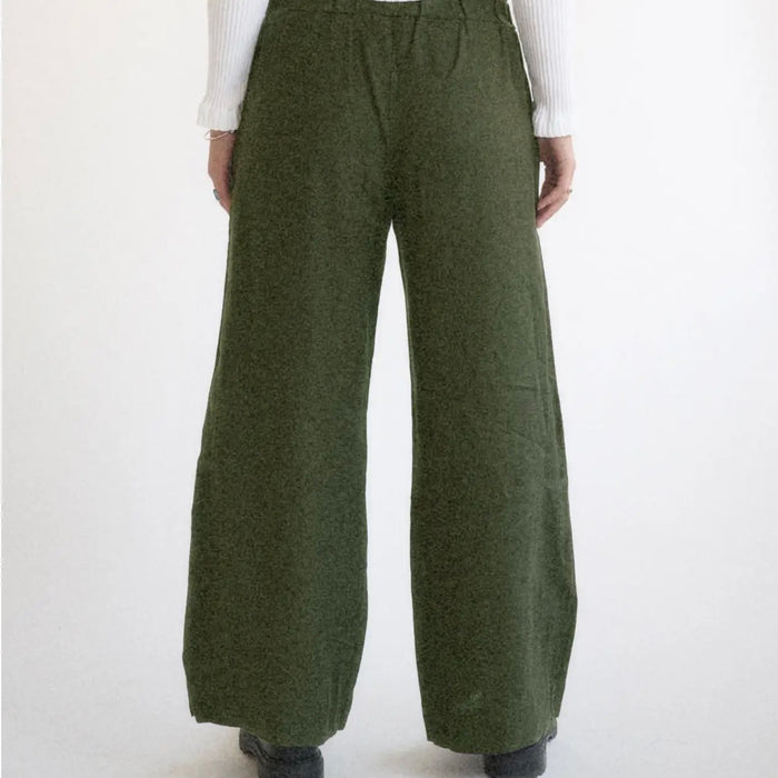 LA Relaxed- Washed Linen Trouser Olive