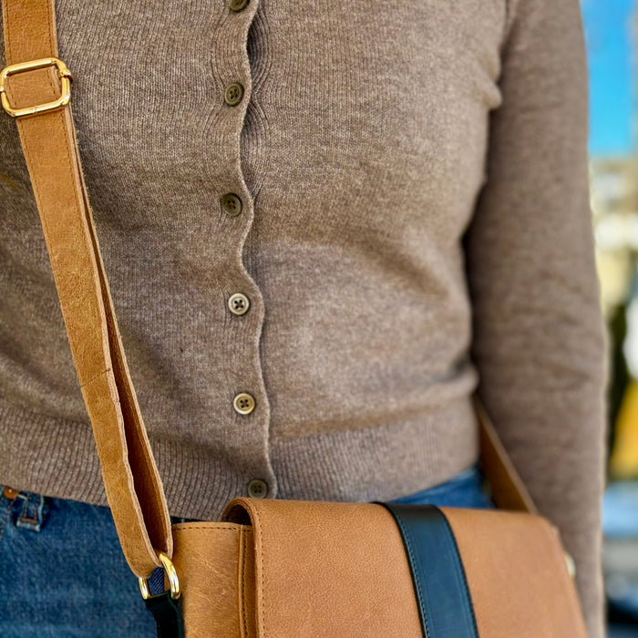 Two Tone Leather Purse