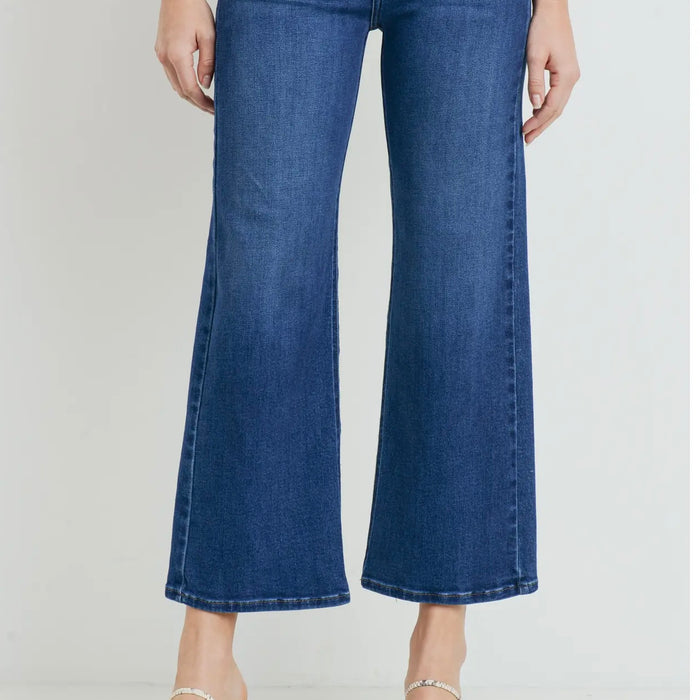 Just Black Denim- the Classic Wide Leg Dark Wash