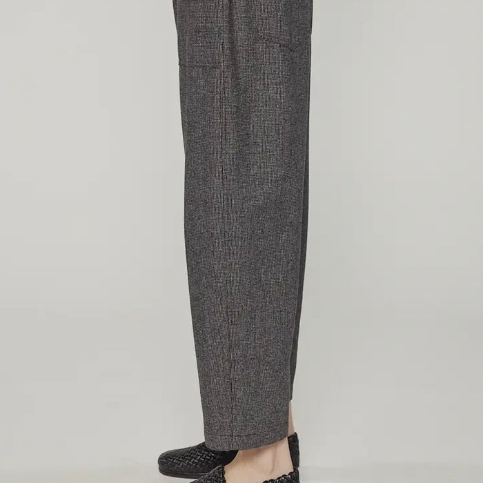 A Mente- Wool Blend Herringbone Pants