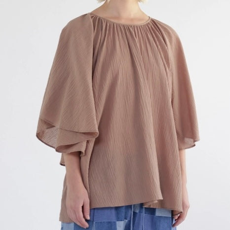 A Mente- Flare Short Sleeve Top