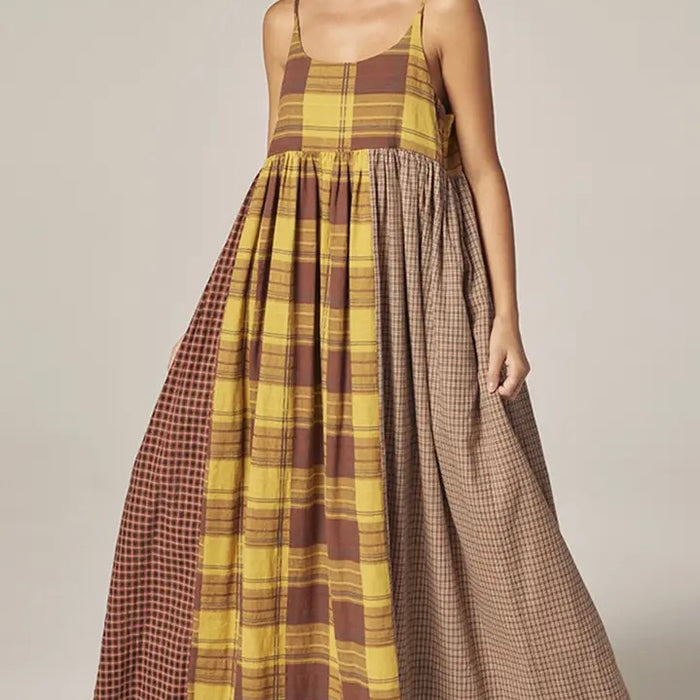 Amente- Contrast Midi Dress