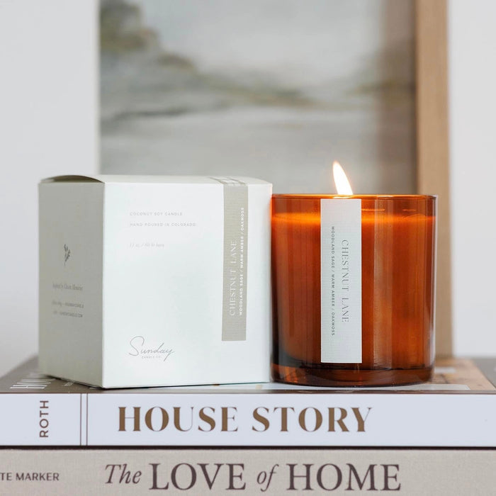 Sunday Candle Co.- Chestnut Lane 9oz.