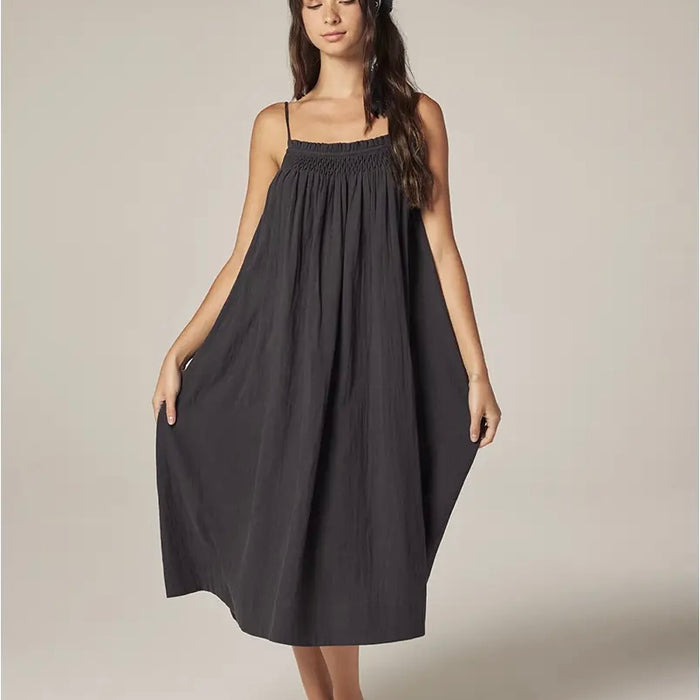 Amente- Smocked Tie Dress