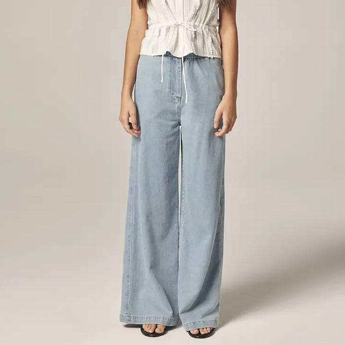 Amente- Wide Leg Elestic Pants