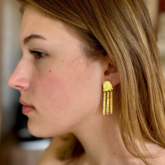 Gold Fringe Earrings