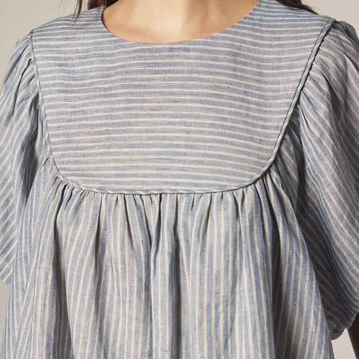 Amente- Yoke Stripe Dress