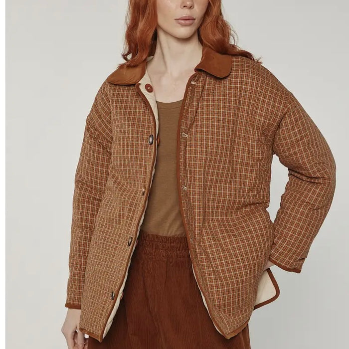 A Mente- Reversible Quilted Cotton Jacket