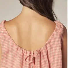 Amente- Gingham Linen Dress
